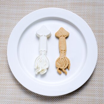 いか（クッキーカッター・クッキー型）の画像