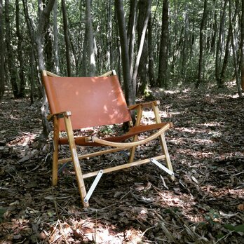 カーミットチェア Kermit Chair / 交換用レザーファブリック キャメル　CAMPの画像